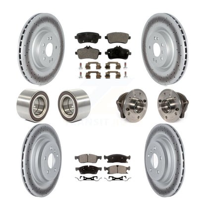 Kit de chaussures de plaquettes de Rotor de frein enduites de roulement de moyeu avant et arrière pour Mercedes-Benz GLE40