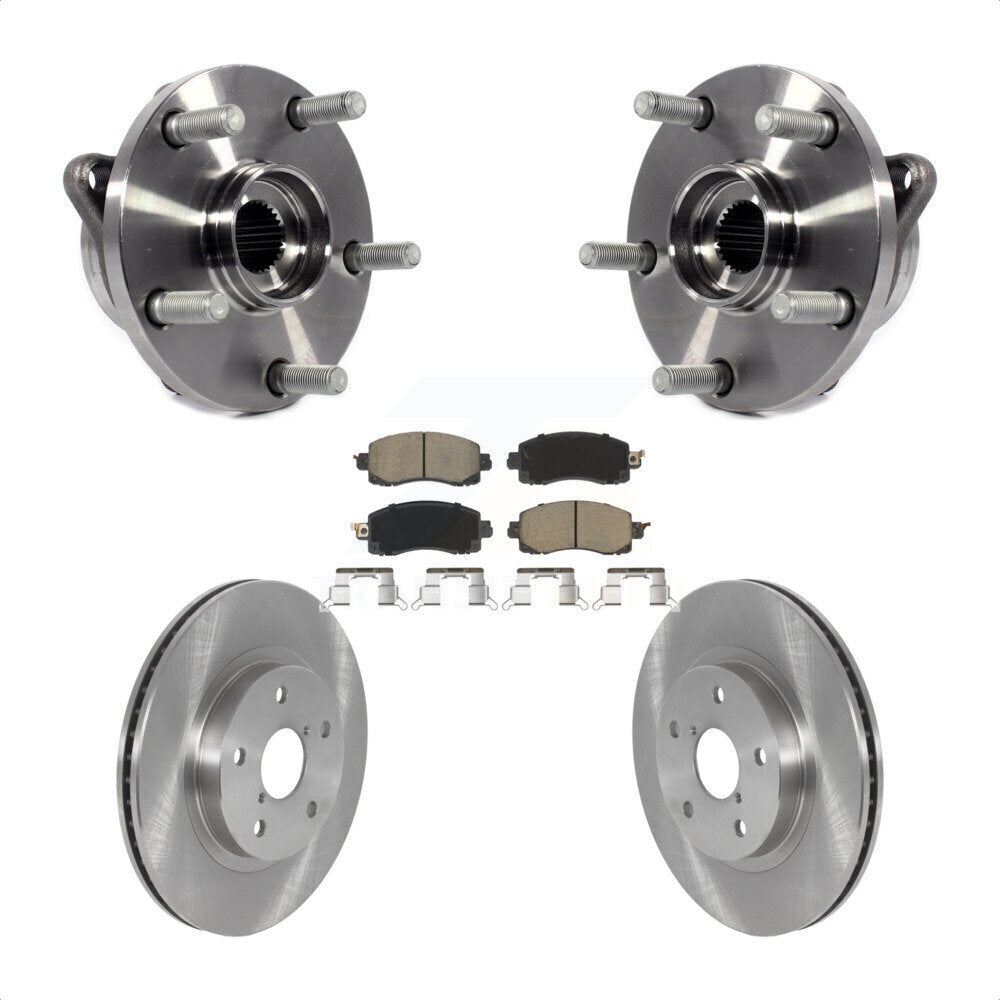 Ensemble de roulements de moyeu avant, Rotors et plaquettes de frein à disque pour Subaru Forester