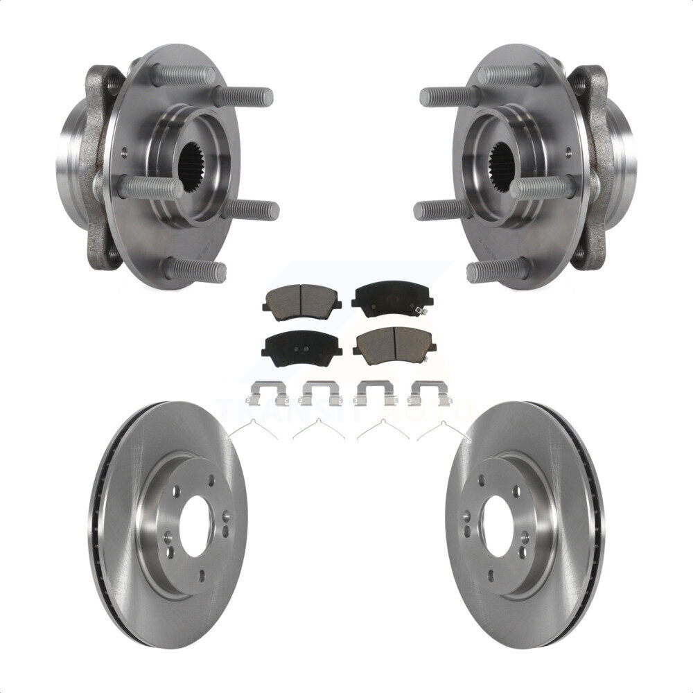 Kit de plaquettes de Rotor de frein à disque, roulement de moyeu avant, pour Hyundai Ioniq Kia Nir 2017 – 2022