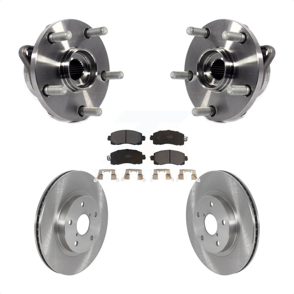 Ensemble de roulements de moyeu avant, Rotors et plaquettes de frein à disque pour Subaru Forester