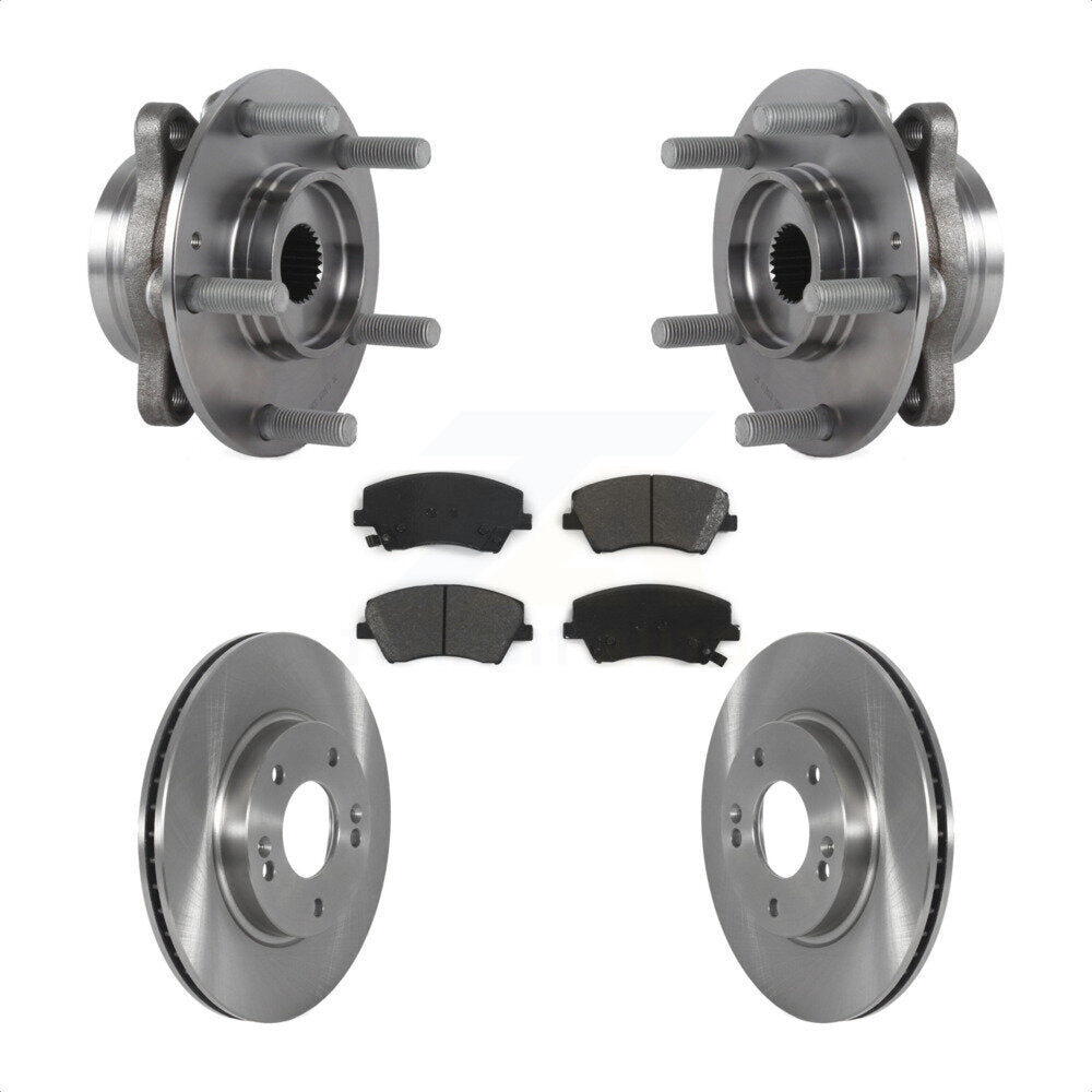 Kit de plaquettes de Rotor de frein à disque, roulement de moyeu avant, pour Hyundai Ioniq Kia Nir 2017 – 2022
