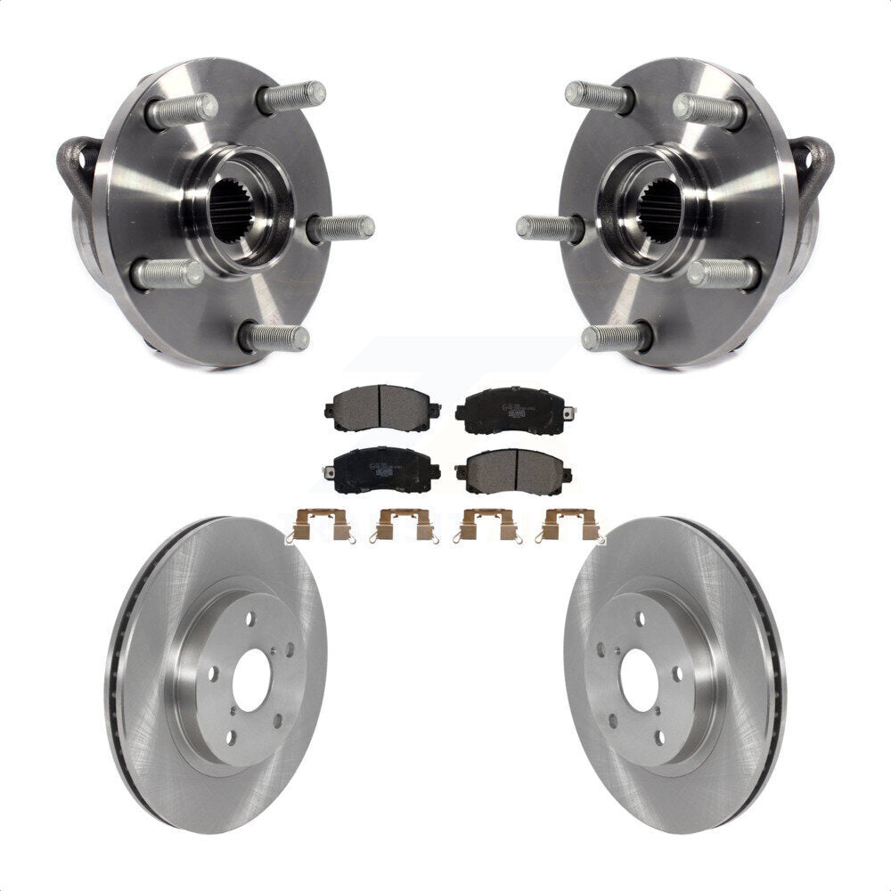 Ensemble de roulements de moyeu avant, Rotors et plaquettes de frein à disque pour Subaru Forester