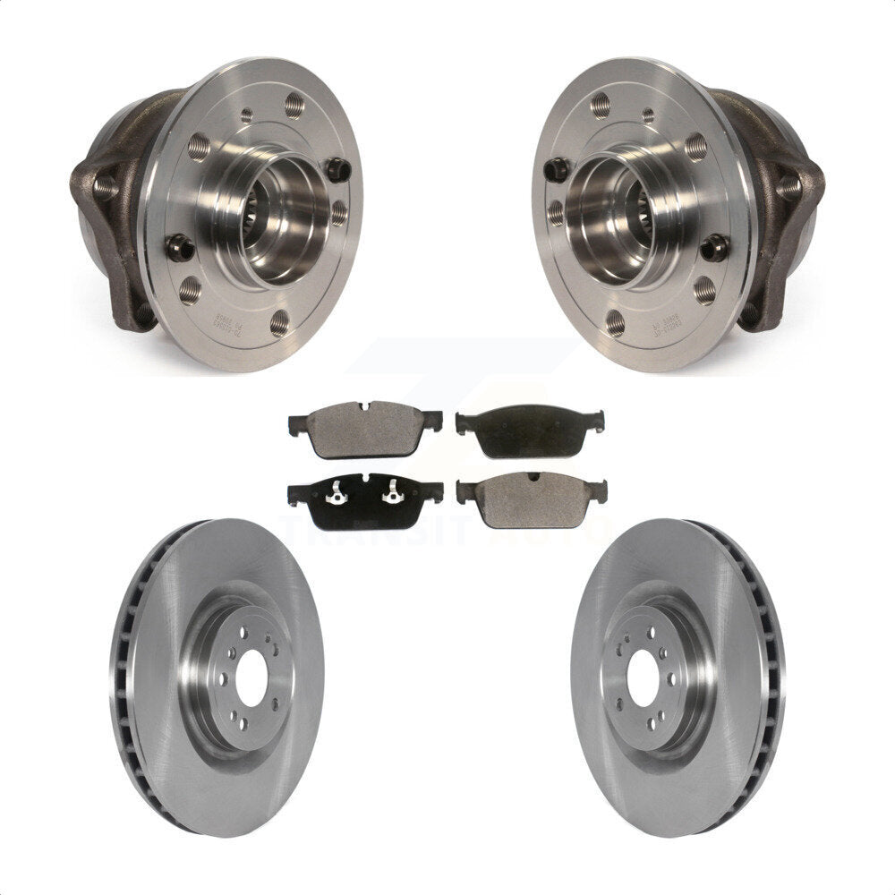 Ensemble de roulement de moyeu avant, Rotor de frein et Kit de plaquettes pour Mercedes-Benz ML550 GLE550