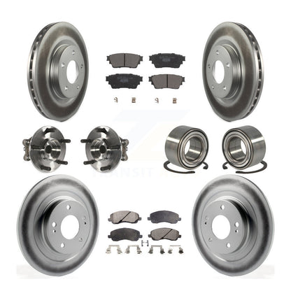 Kit de plaquettes de rotor de frein, roulement de moyeu avant et arrière (10 pièces) pour Mitsubishi Outlande