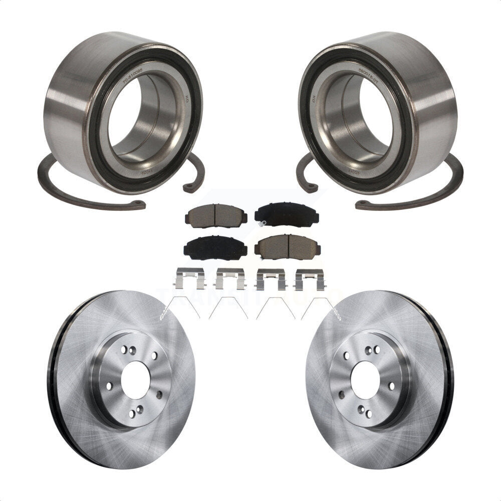 Kit de rotors et plaquettes de frein à disque, roulement de roue avant, pour Honda Accord Acura TSX