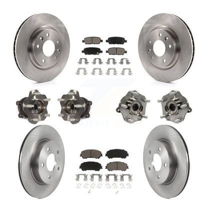 Kit de plaquettes de Rotor de frein, roulement de moyeu avant et arrière (10 pièces), pour Nissan Qashqai Rogue Spor