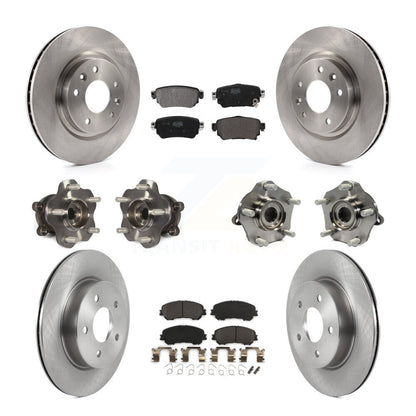 Kit de plaquettes de Rotor de frein, roulement de moyeu avant et arrière (10 pièces) pour Nissan Rogue Sport Qashqa