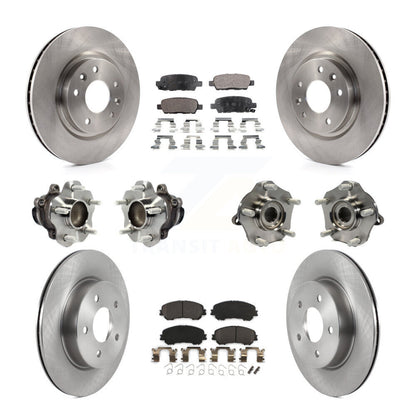 Kit de plaquettes de Rotor de frein, roulement de moyeu avant et arrière (10 pièces), pour Nissan Qashqai Rogue Spor