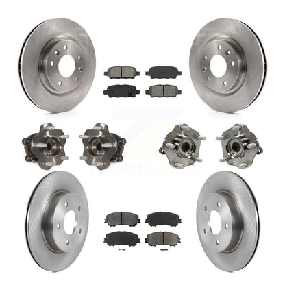 Kit de plaquettes de Rotor de frein, roulement de moyeu avant et arrière (10 pièces), pour Nissan Qashqai Rogue Spor