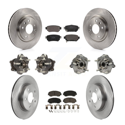 Kit de plaquettes de Rotor de frein, roulement de moyeu avant et arrière (10 pièces) pour Nissan Rogue Sport Qashqa