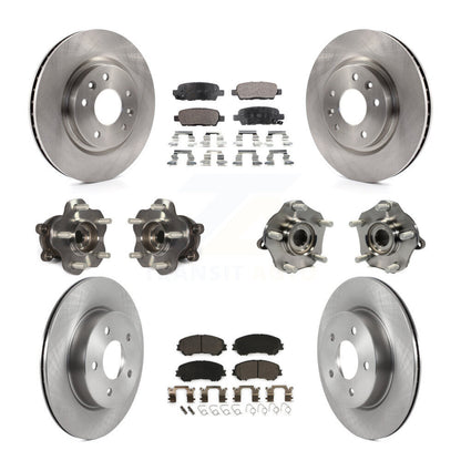 Kit de plaquettes de Rotor de frein, roulement de moyeu avant et arrière (10 pièces), pour Nissan Qashqai Rogue Spor