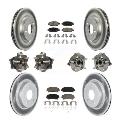 Kit de plaquettes de rotor de frein, roulement de moyeu avant et arrière (10 pièces) pour Nissan Qashqai Rogu