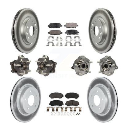 Kit de plaquettes de rotor de frein, roulement de moyeu avant et arrière (10 pièces) pour Nissan Qashqai Rogu