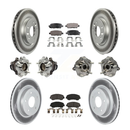 Kit de plaquettes de rotor de frein, roulement de moyeu avant et arrière (10 pièces) pour Nissan Qashqai Rogu