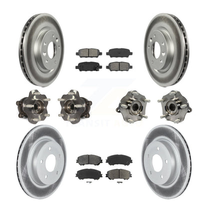 Kit de plaquettes de rotor de frein, roulement de moyeu avant et arrière (10 pièces) pour Nissan Qashqai Rogu