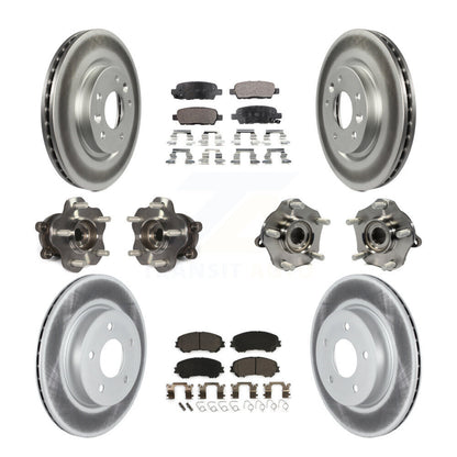 Kit de plaquettes de rotor de frein, roulement de moyeu avant et arrière (10 pièces) pour Nissan Qashqai Rogu