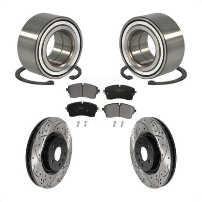 Kit de plaquettes de Rotor de frein, roulement de roue avant, fente percée, pour Jaguar e-pace S/S 2018