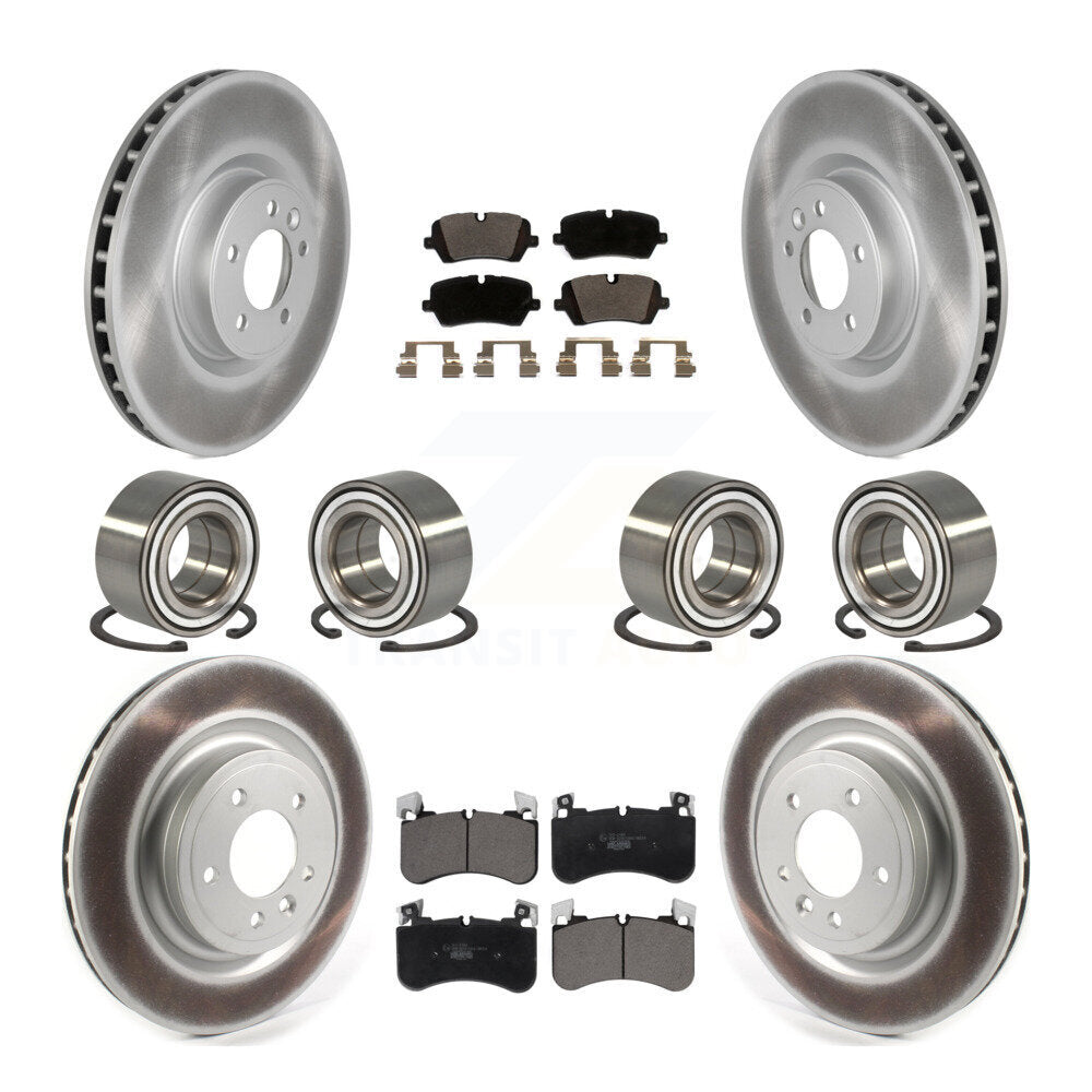 Kit de rotor et de plaquettes de frein à disque revêtus de roulement avant et arrière (10 pièces) pour Land Rover Rang