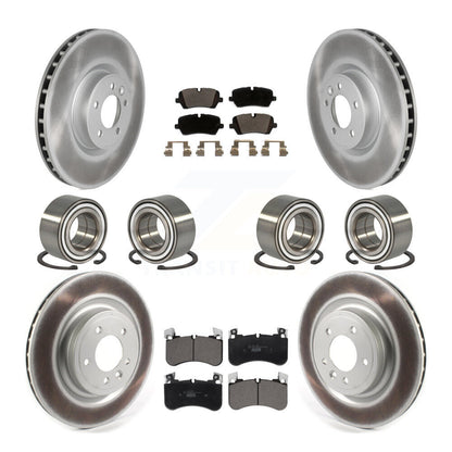 Kit de rotor et de plaquettes de frein à disque revêtus de roulement avant et arrière (10 pièces) pour Land Rover Rang
