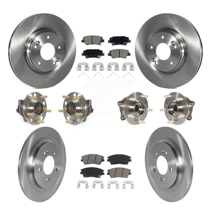 Kit de plaquettes de rotor de frein à disque, roulement de moyeu avant et arrière (10 pièces) pour Kia Sportage Hyunda