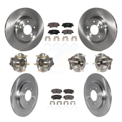 Kit de plaquettes de rotor de frein à disque, roulement de moyeu avant et arrière (10 pièces) pour Kia Sportage Hyunda
