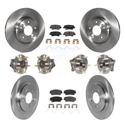 Kit de plaquettes de rotor de frein à disque, roulement de moyeu avant et arrière (10 pièces) pour Kia Sportage Hyunda