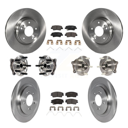 Kit de plaquettes de rotor de frein à disque, roulement de moyeu avant et arrière (10 pièces) pour Kia Sportage Hyunda