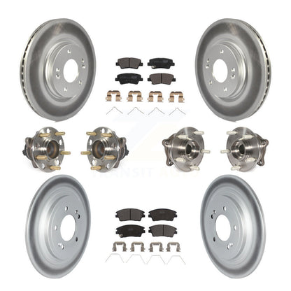 Kit de plaquettes de rotor de frein, roulement de moyeu avant et arrière (10 pièces) pour Kia Sportage Hyunda