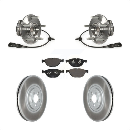 Kit de plaquettes de Rotor de frein enduit de roulement de moyeu avant, pour Jaguar XF XJ XKR XFR XJR XJR57