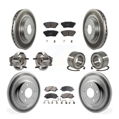 Kit de plaquettes de rotor de frein, roulement de moyeu avant et arrière (10 pièces) pour Mitsubishi Outlande