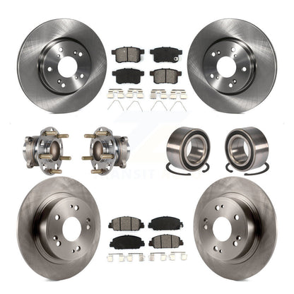 Kit de rotors et plaquettes de frein à disque, roulements de moyeu avant et arrière (10 pièces) pour Honda Accord