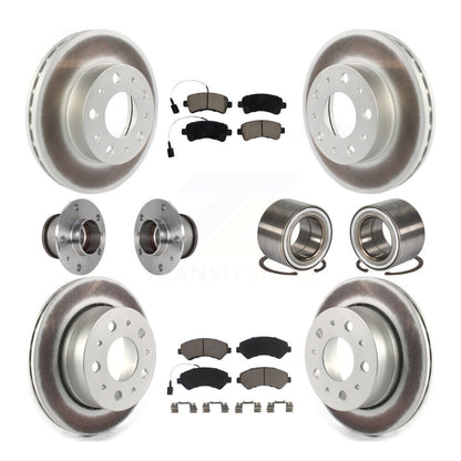 Kit de plaquettes de rotor de frein enduites de roulement de moyeu avant et arrière (10 pièces) pour Ram ProMaster 250