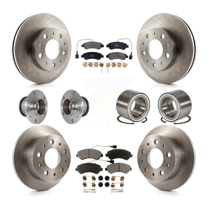 Kit de Rotor et plaquettes de frein, roulement de moyeu avant et arrière (10 pièces) pour Ram ProMaster 2500 350