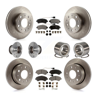 Kit de Rotor et plaquettes de frein, roulement de moyeu avant et arrière (10 pièces) pour Ram ProMaster 2500 350