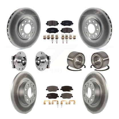 Kit de plaquettes de rotor de frein revêtues de roulement de moyeu avant et arrière (10 pièces) pour Fiat 500X AW 16-18