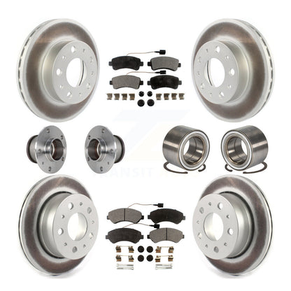Kit de plaquettes de rotor de frein enduites de roulement de moyeu avant et arrière (10 pièces) pour Ram ProMaster 250