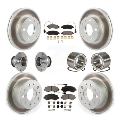 Kit de plaquettes de rotor de frein enduites de roulement de moyeu avant et arrière (10 pièces) pour Ram ProMaster 250