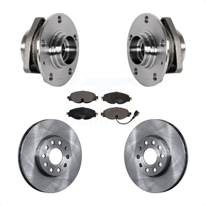 Kit de Rotor et de plaquettes de frein, roulement de moyeu avant, pour Audi A3 avec diamètre pilote de 80mm