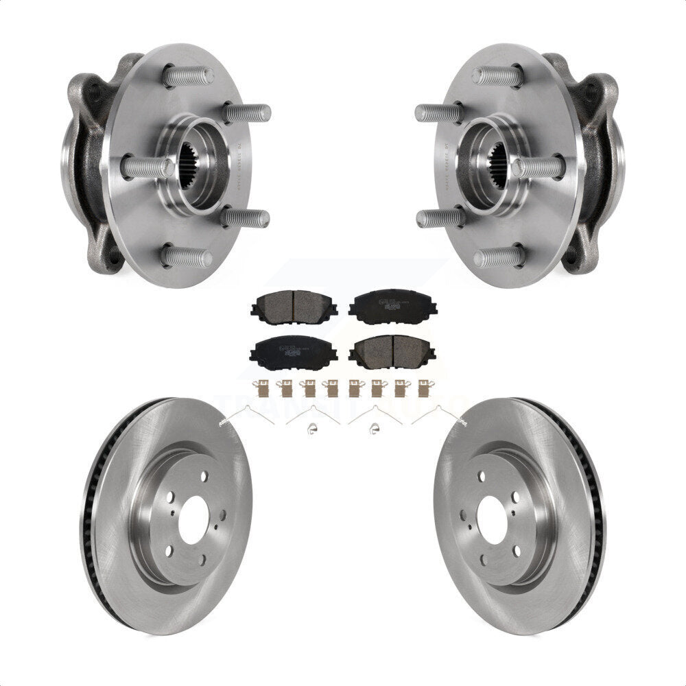 Kit de Rotor et de plaquettes de frein à disque, roulement de moyeu avant, pour Toyota Camry Lexus ES250 Avalo