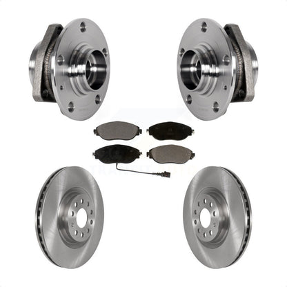 Kit de Rotor et de plaquettes de frein, roulement de moyeu avant, pour Audi S3 avec diamètre pilote de 80mm