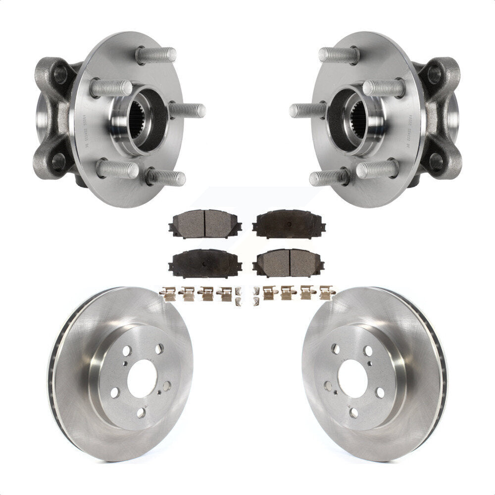 Kit de plaquettes de Rotor de frein à disque, roulement de moyeu avant, pour Toyota Corolla Prius Prime AWD-