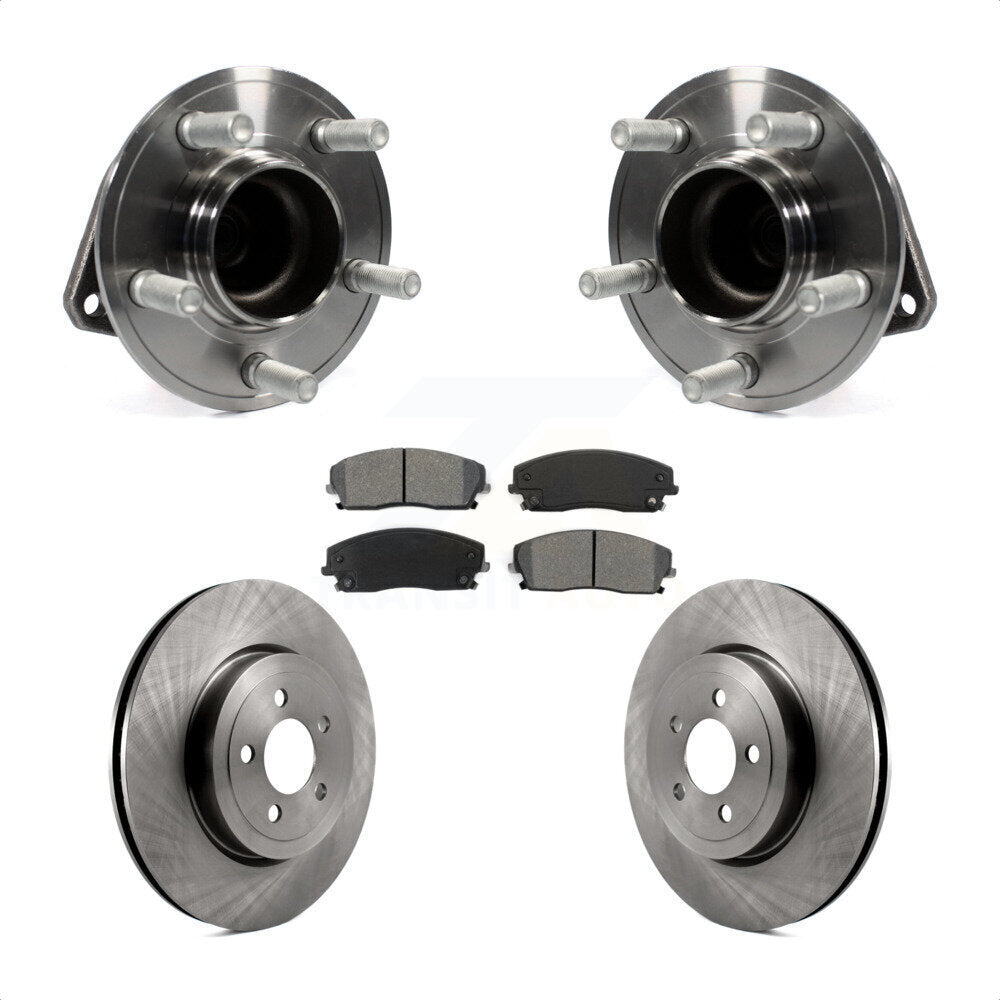 Kit de plaquettes de Rotor de frein, roulement de moyeu avant, pour Dodge Charger RWD 2015 – 2018 avec 3.6