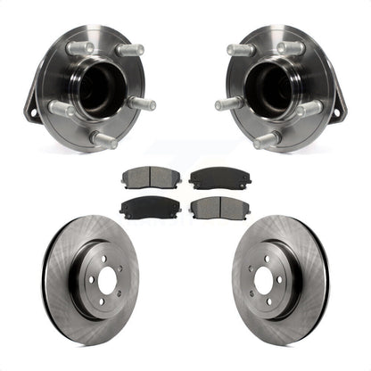 Kit de plaquettes de Rotor de frein, roulement de moyeu avant, pour Dodge Charger RWD 2015 – 2018 avec 3.6