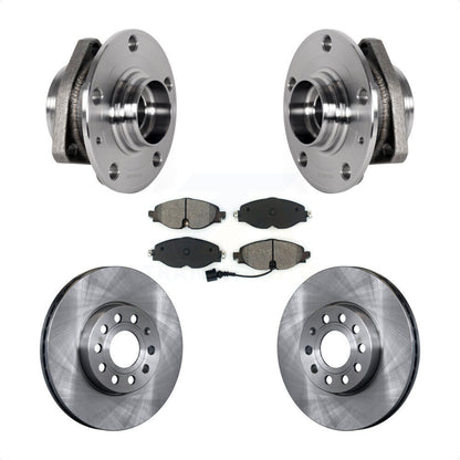 Kit de Rotor et de plaquettes de frein, roulement de moyeu avant, pour Audi A3 avec diamètre pilote de 80mm