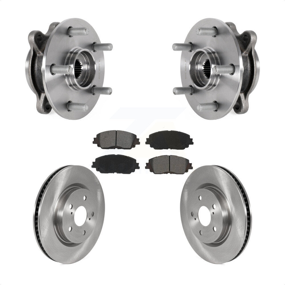 Kit de Rotor et de plaquettes de frein à disque, roulement de moyeu avant, pour Toyota Camry Lexus ES250 Avalo