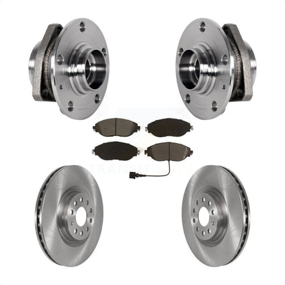 Kit de Rotor et de plaquettes de frein, roulement de moyeu avant, pour Audi S3 avec diamètre pilote de 80mm
