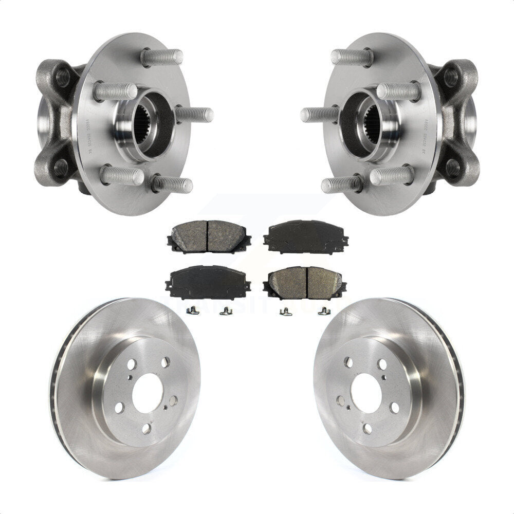 Kit de plaquettes de Rotor de frein à disque, roulement de moyeu avant, pour Toyota Corolla Prius Prime AWD-