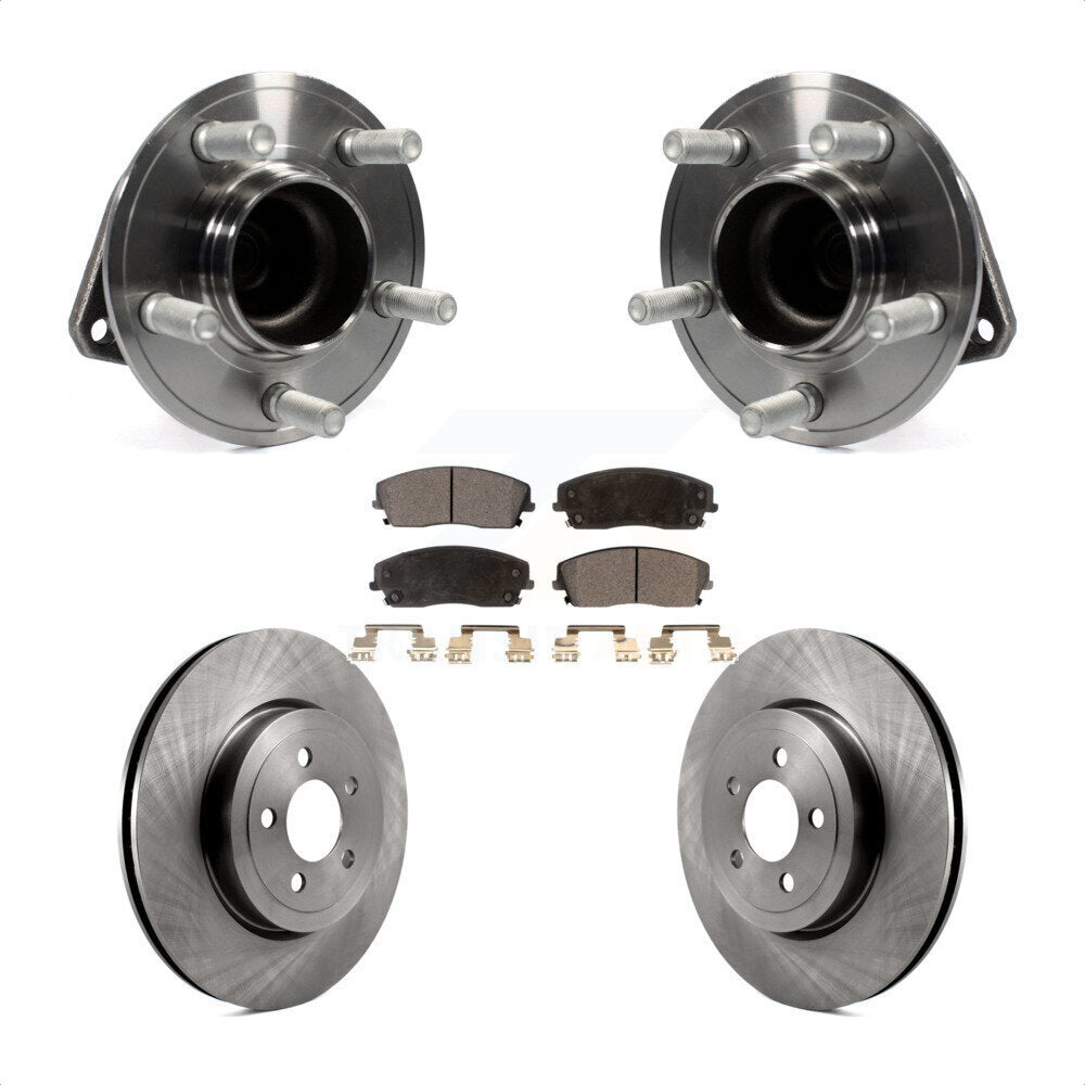 Kit de plaquettes de Rotor de frein, roulement de moyeu avant, pour Dodge Charger RWD 2015 – 2018 avec 3.6