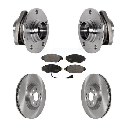 Kit de Rotor et de plaquettes de frein, roulement de moyeu avant, pour Audi S3 avec diamètre pilote de 80mm