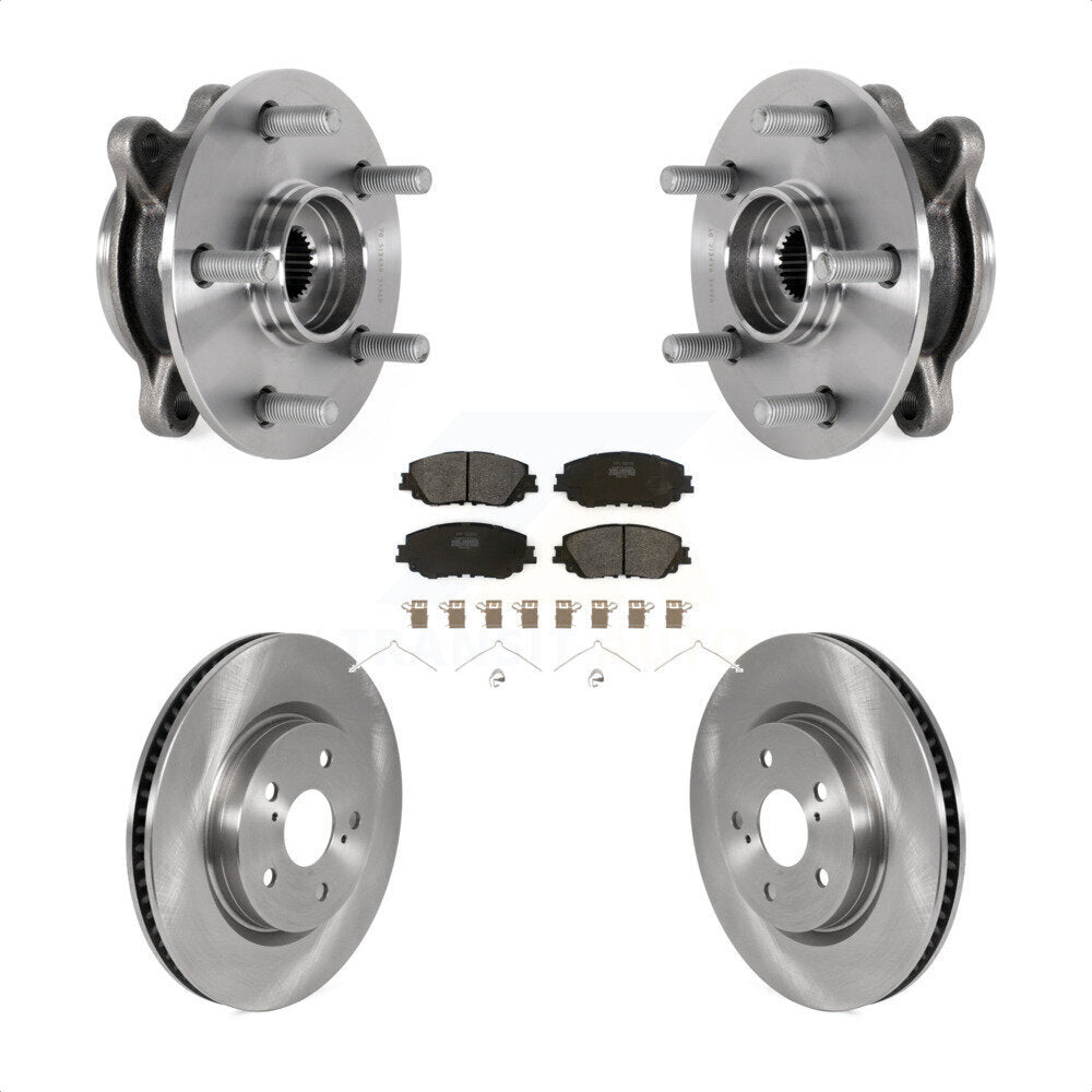 Kit de Rotor et de plaquettes de frein à disque, roulement de moyeu avant, pour Toyota Camry Lexus ES250 Avalo